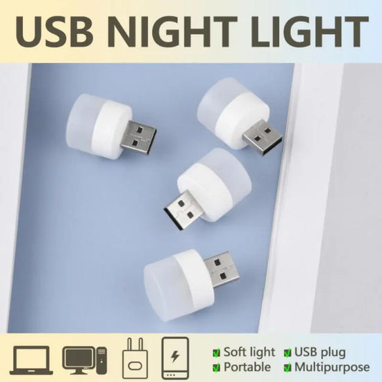 USB Plug Lamp Computer Mobile Power Charging USB Small Book Lamps LED Eye Protection Reading Light Small Rotonde Light Night AliExpress