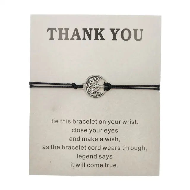 Hand-woven Rosso Rope Tree of Life Bracelet AliExpress