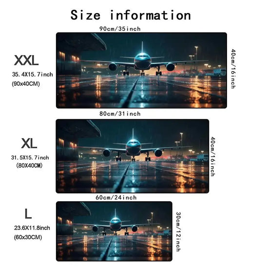 Fighter jet Mouse Pad Airplane Large Rubber Anti-slip Keyboard Table Mats Gaming Office Mousepads XXL Game Laptop Long Desk Mat - My Hashtag Shop