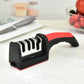 Kitchen 4Segment Knife Sharpener Household Multi-Functional Hand-Held Three-Purpose Black Sharpening Stone - HASHTAG