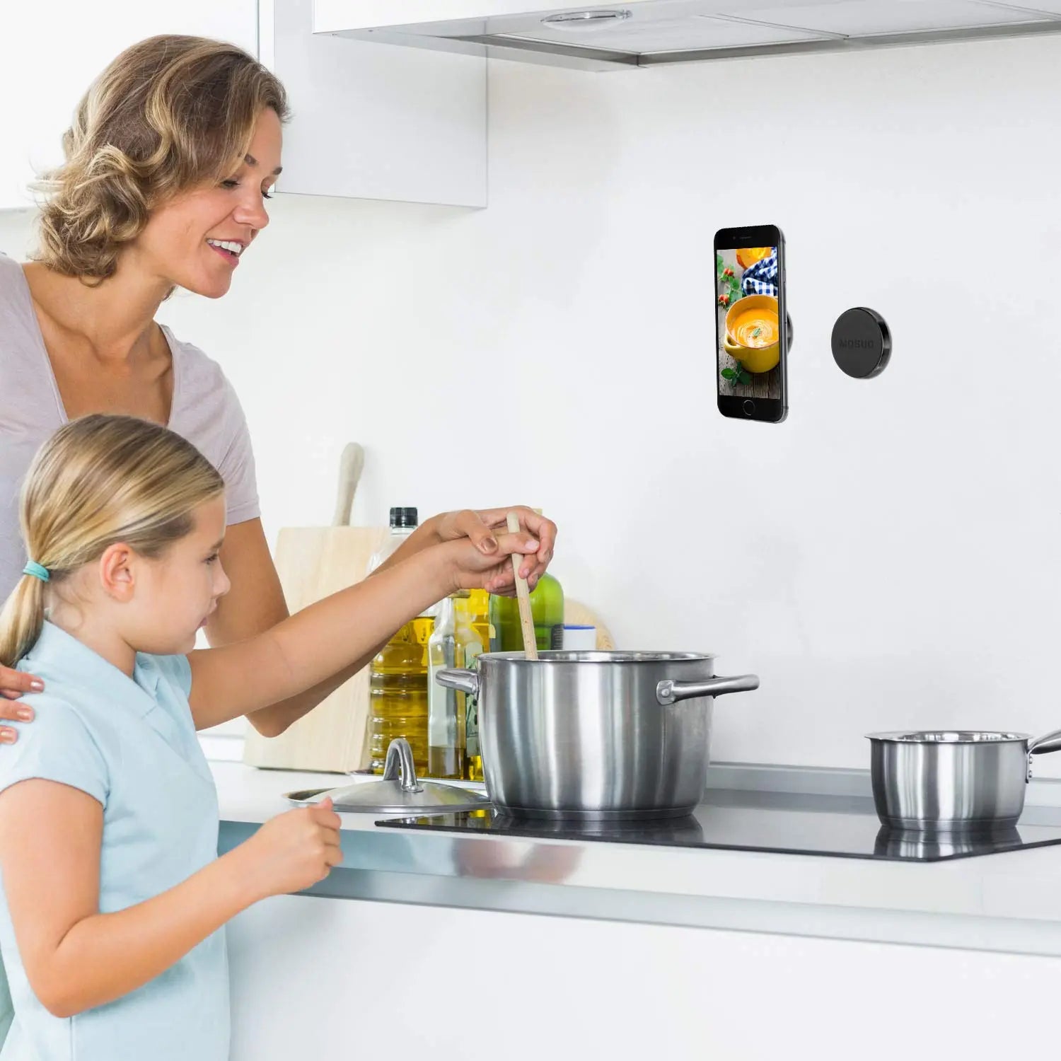 Supporto magnetico per cellulare per auto, (2 pezzi) Magnete per auto Telefono cellulare 4 piastre in metallo Supporto magnetico per auto universale per iPhone Samsung Huawei GPS (nero) - My Hashtag Shop