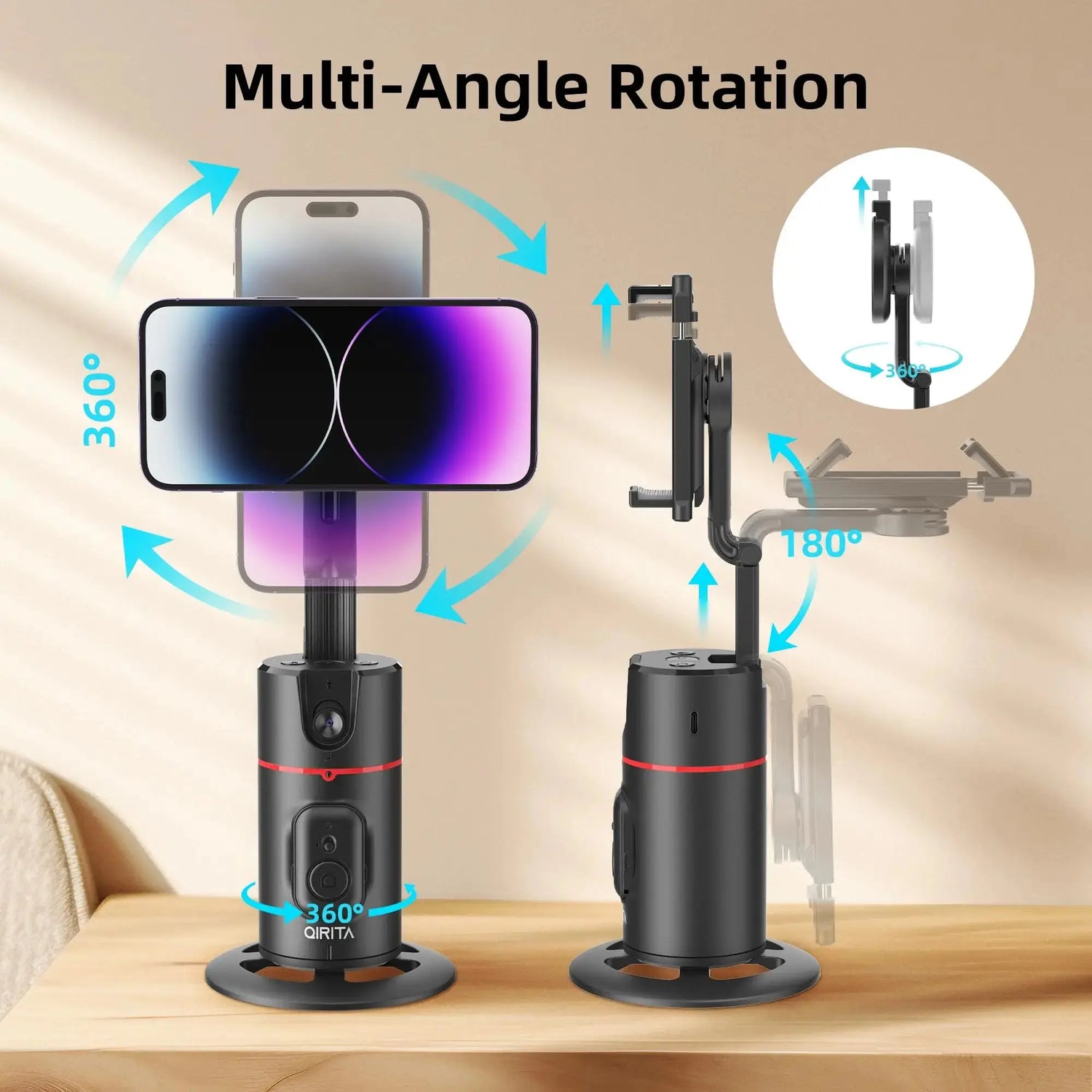 Treppiede con rilevamento automatico del viso senza app HASHTAG
