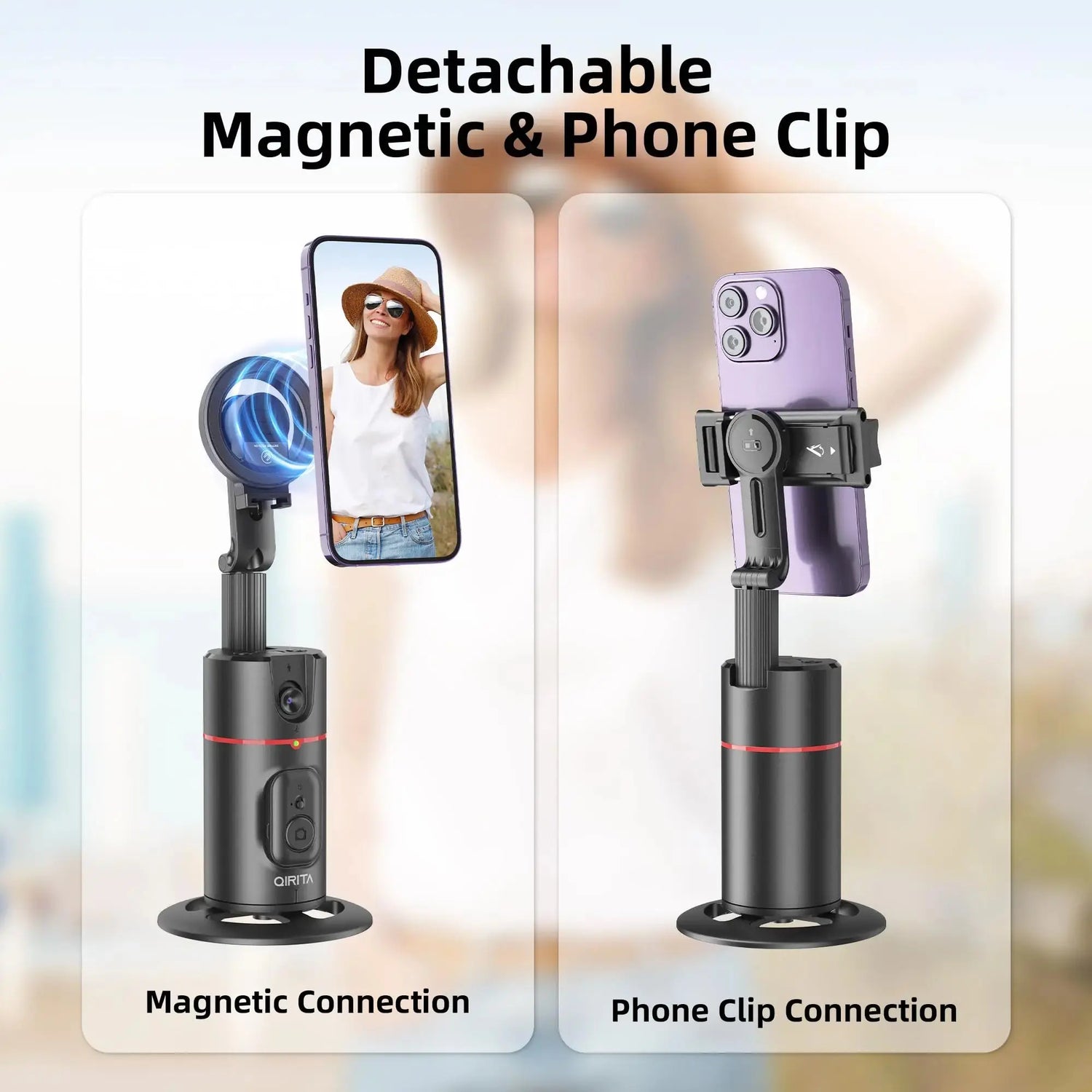 Treppiede con rilevamento automatico del viso senza app HASHTAG
