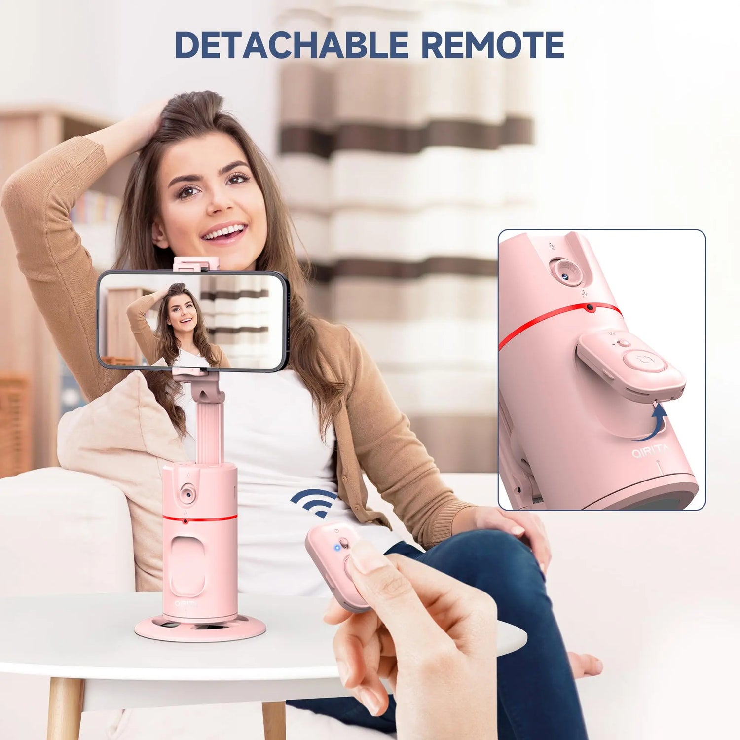 Treppiede con rilevamento automatico del viso senza app - My Hashtag Shop