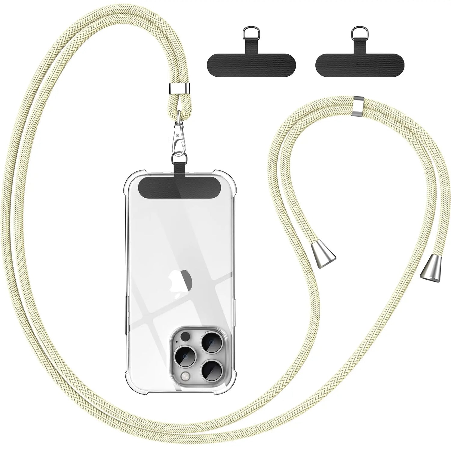 Cordino per cellulare*1, toppa universale*2, adatto a tutti gli smartphone - My Hashtag Shop