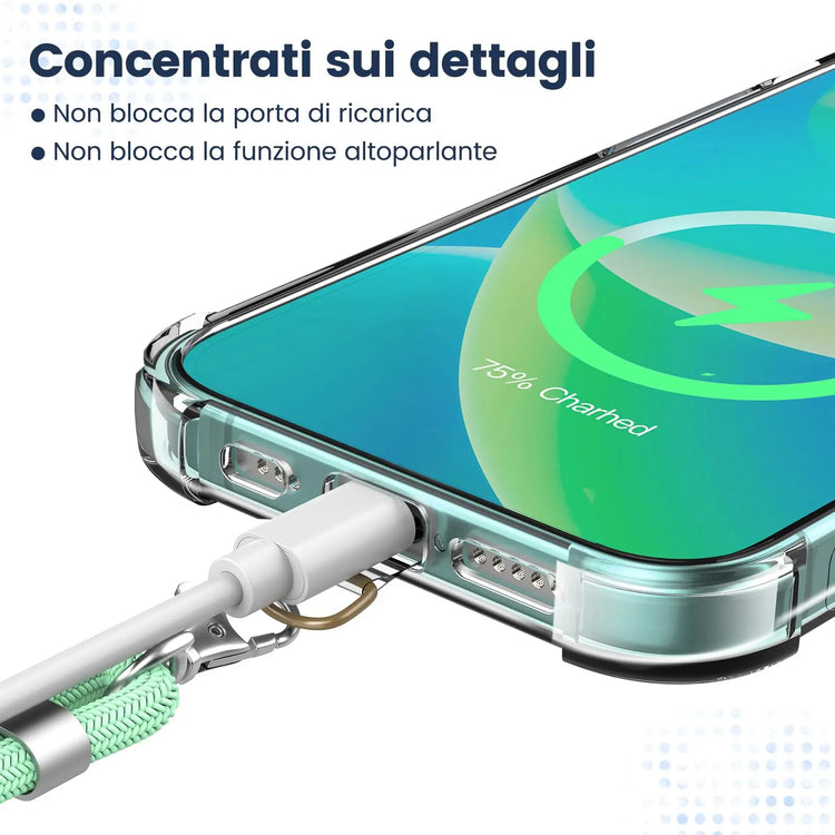 Cordino per cellulare*1, toppa universale*2, adatto a tutti gli smartphone - My Hashtag Shop