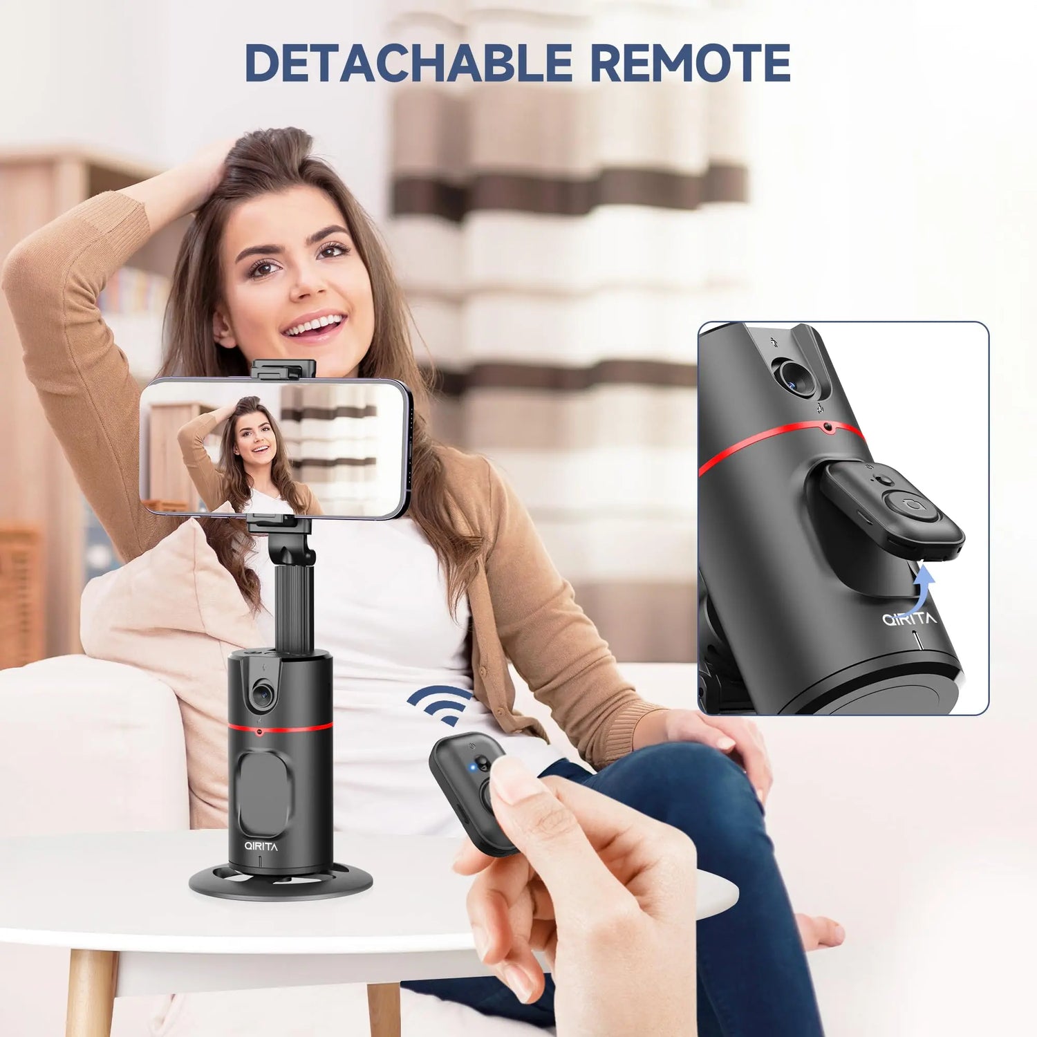 Treppiede con rilevamento automatico del viso senza app - My Hashtag Shop