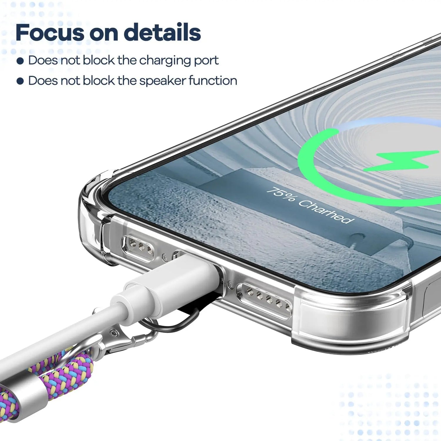Cordino per cellulare*1, toppa universale*2, adatto a tutti gli smartphone - My Hashtag Shop