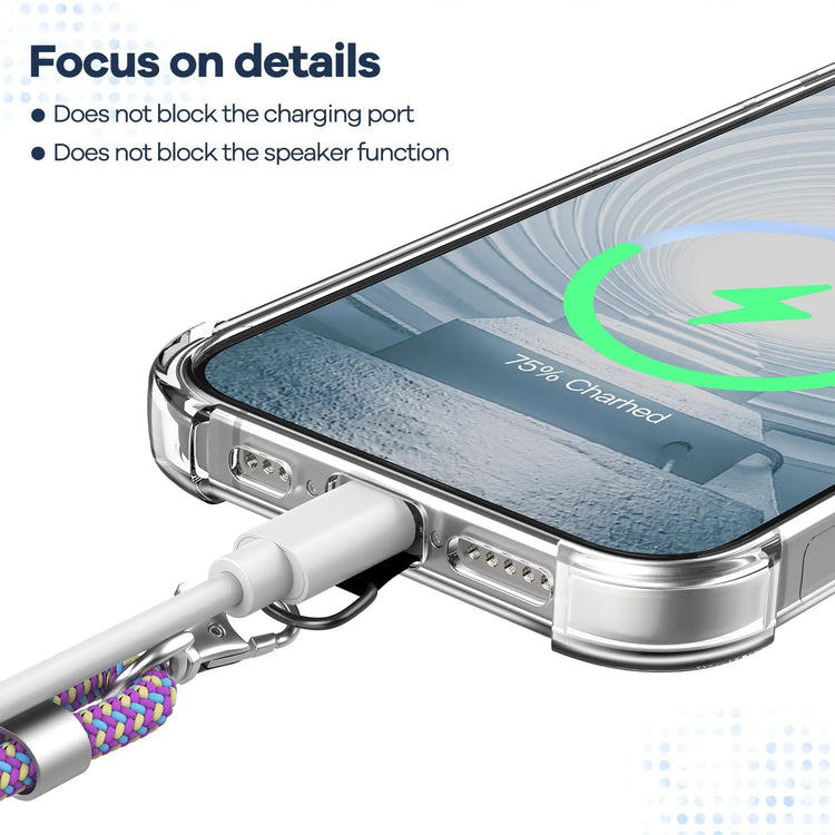 Cordino per cellulare*1, toppa universale*2, adatto a tutti gli smartphone - My Hashtag Shop