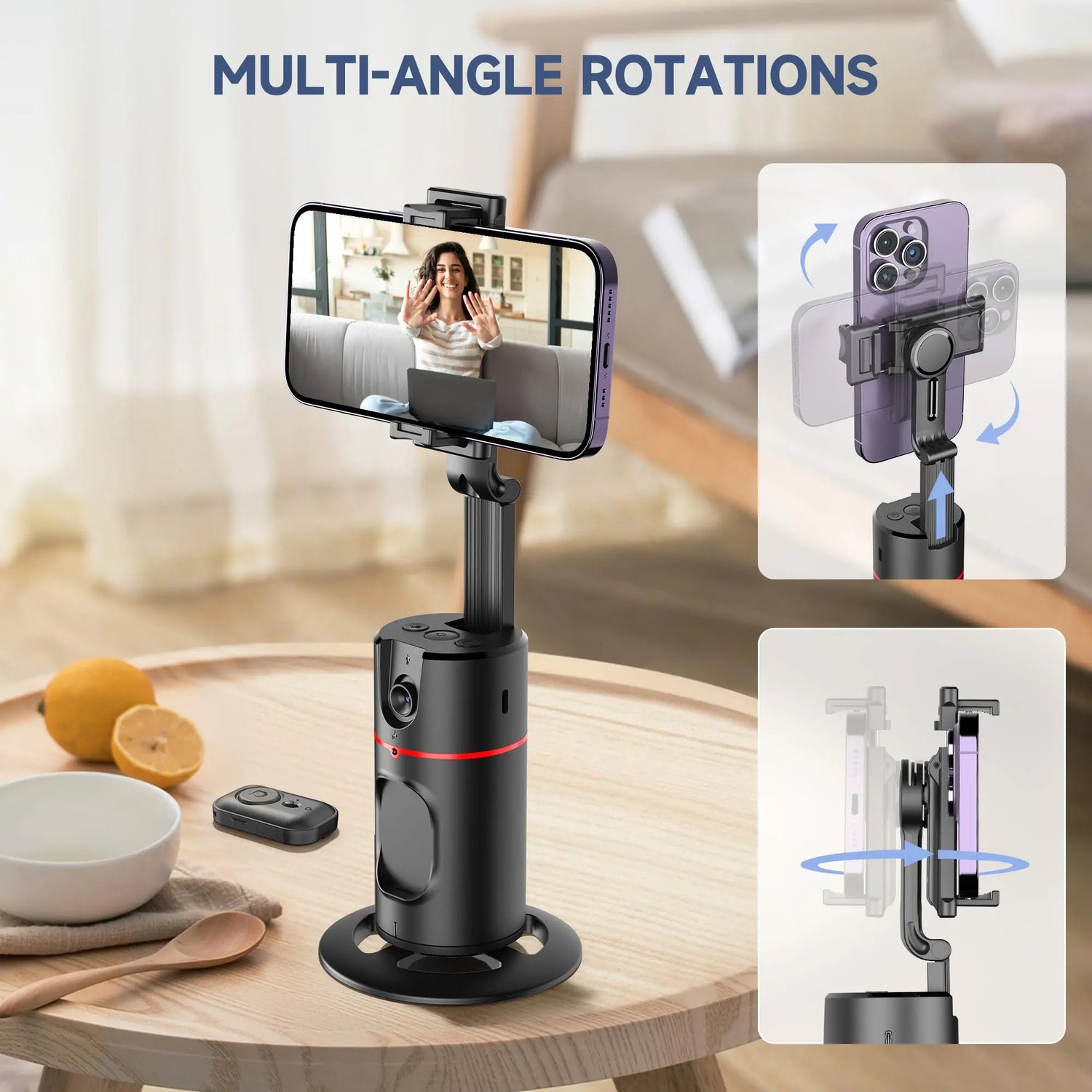 Treppiede con rilevamento automatico del viso senza app - My Hashtag Shop