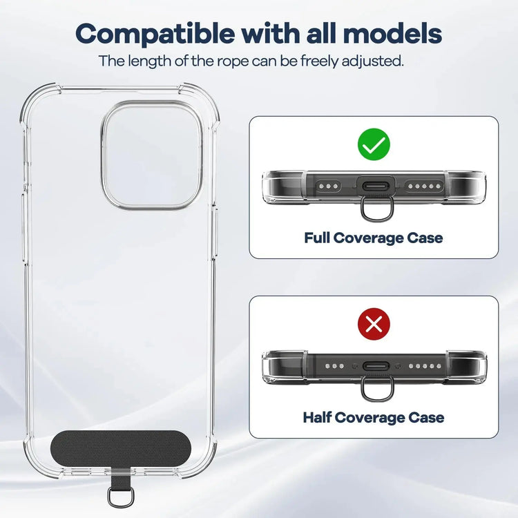 Cordino per cellulare*1, toppa universale*2, adatto a tutti gli smartphone HASHTAG