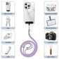Cordino per cellulare*1, toppa universale*2, adatto a tutti gli smartphone - My Hashtag Shop