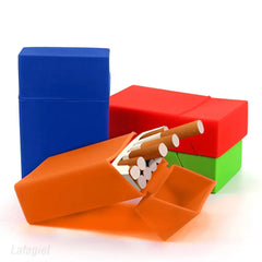 Portable Pocket Cigarette Box Silicone Cigarette Case Tobacco Holder Durable Cigarette Storage Container Men Smoking Accessories HASHTAG BAR TABACCHI