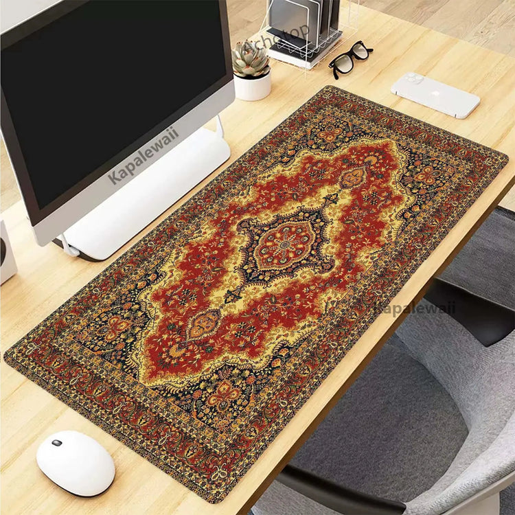Persian Carpet Mysterious Retro Mouse Pad Pc Gamer Mousepad Rubber Mouse Mat Gaming Speed Keyboard Pads Office Rubber Desk Mat