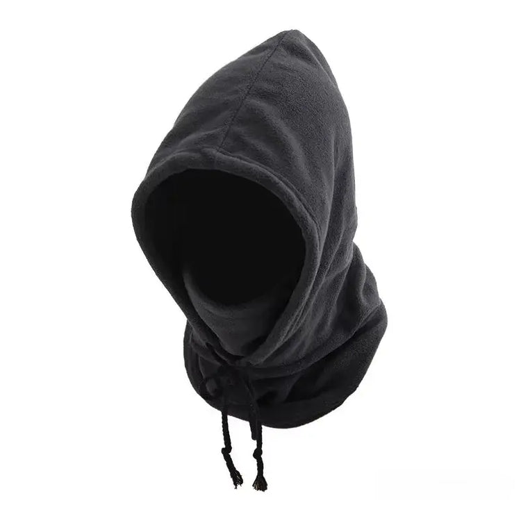 Unisex Winter Balaclava Knit Hood - Windproof Mask with Drawstring, Motorcycle Riding Headgea Warm Knitted Cap Cold Weather - HASHTAG
