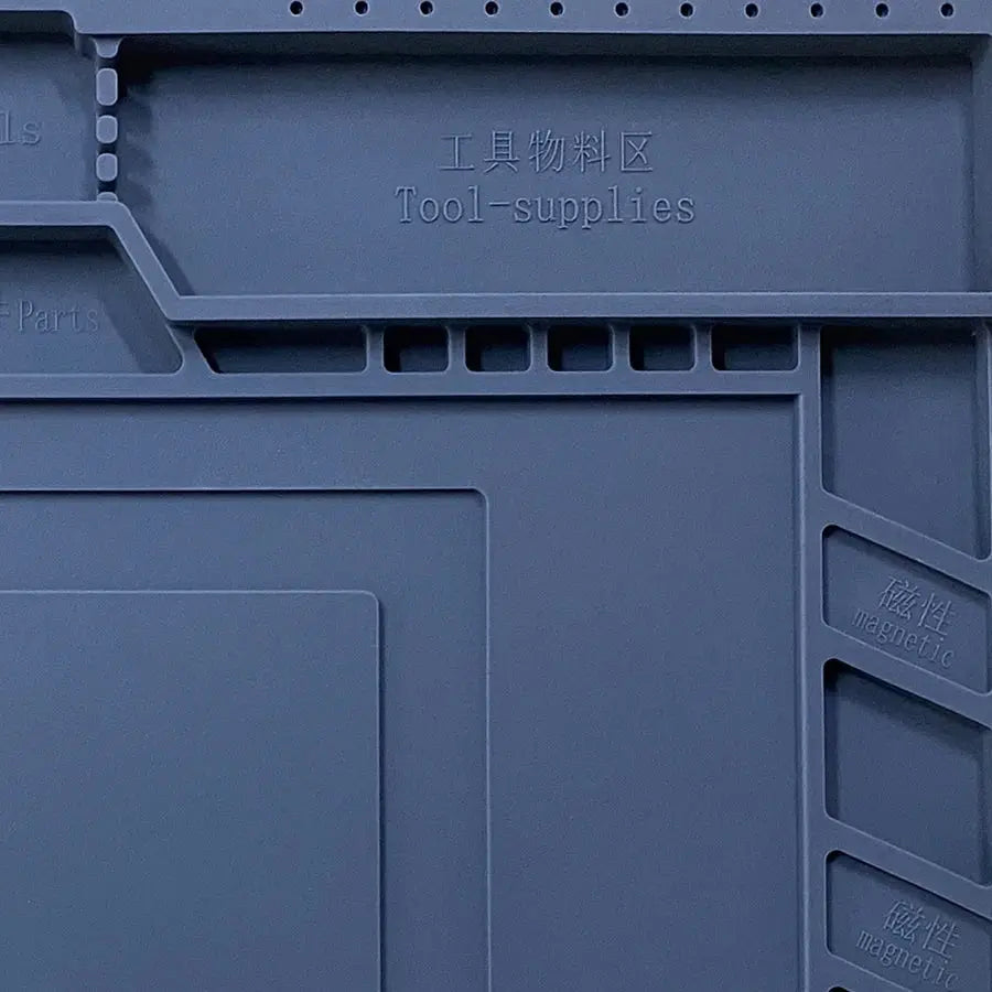 Silicone Soldering Mat Pad Desk Platform  for Welding Station Iron Phone PC  Repair Magnetic Heat Insulation No Lead S-160 - HASHTAG