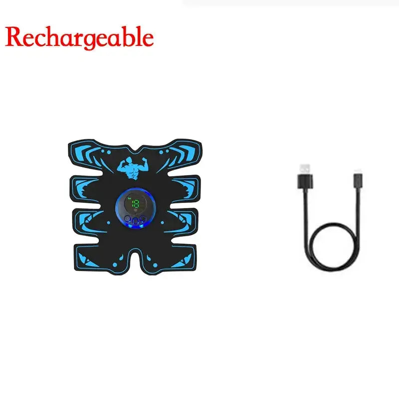 EMS Muscle Stimulator Smart Electric Fitness Abdominal Training Weight Loss Stickers Muscle Relax Body Slimming Shaping Massager HASHTAG