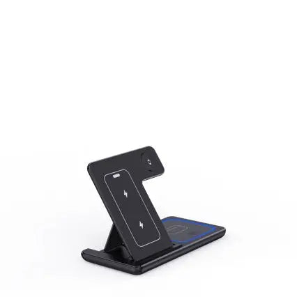 15W 3 In 1 LED Fast Wireless Charger Stand Foldable Charging Station For Smart Phone 15 14 13 12 11 IWatch 9 8 7 6 5 Airpods Pro HASHTAG