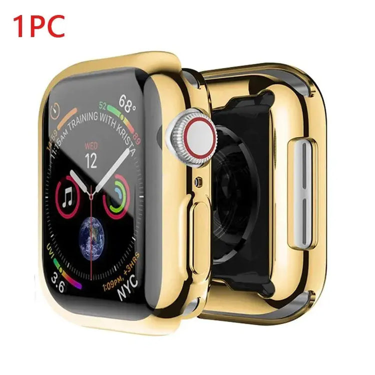 TPU Screen Protector Case for Apple Watch Series 9 8 7 SE 6 5 4 3 Bumper Cover Accessories for Iwatch 45mm 41mm 44mm 40mm 42mm - HASHTAG