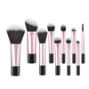 10 black mini Makeup brush Travel Portable Makeup Tool Makeup Puff - Palm Brush Professional Makeup tool set HASHTAG