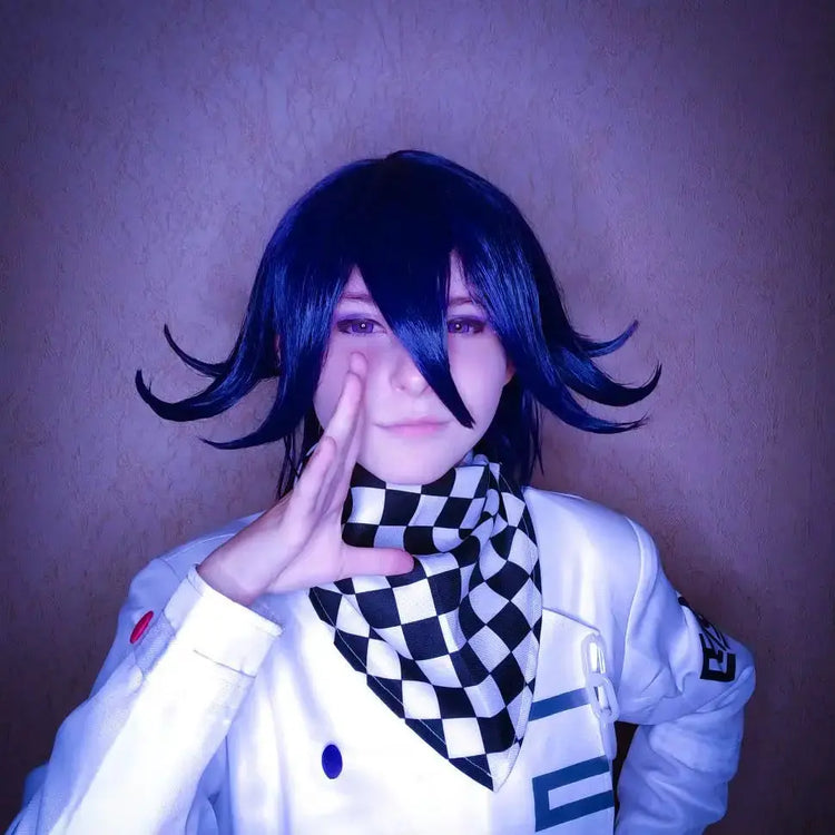 Danganronpa V3 Kokichi Oma Cosplay Costume President Oma Cosplay Wig Cloak Hat Halloween Carnival Party Uniforms Costumes Wigs
