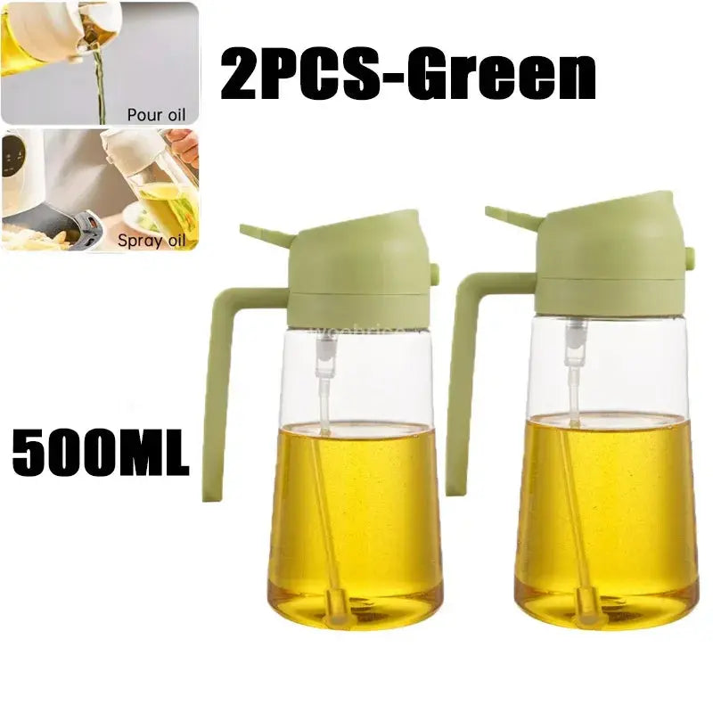 2in1 Kitchen Spray Oil Dispenser Oil Sprayer Polisher or Oil Brush for Air Fryer Salad Grilling Roasting Cooking Kitchen Acceeso - HASHTAG