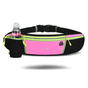 Luan Miao Sports Waist Pack - Black & White, Waterproof Polyester, Adjustable Strap, Multi-Pocket Design for Running, Hiking, and Fitness, Outdoor Gear | Adjustable Waist Pack | Durable Zipper Closure, Running Gear HASHTAG
