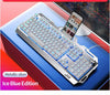 YINDIAO V2 Computer Wired Keyboard E-sports Gaming Typing Office Universal USB Plug-in Hair Light Keyboard Available For Windows System HASHTAG