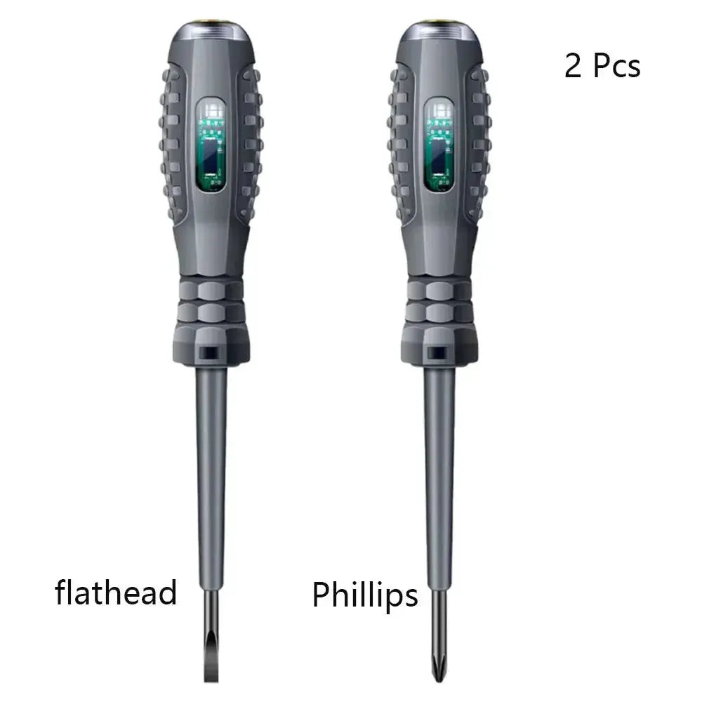 Multifunctional Electrician Test Screwdriver AC Non-contact Induction Test Pen Voltage Tester 70-600V Rosso Verde Induction Lights HASHTAG