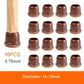 16PCS Transparent Table Chair Leg Protectors Caps Round Square for Furniture Foot Legs Cover Floor Protector with Felt Bottom - HASHTAG