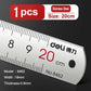 Deli Stainless Steel Ruler 15/20/30cm Metal Straight Ruler for Home School Precision Measuring Drawing Tool Supplies 1/2/5pcs - HASHTAG
