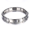 9 mm Wide Stainless Steel Bracelets Simple Trendy Style Daily Wear Silver-Color Charm Bracelet For Women On Party Unisex Style HASHTAG