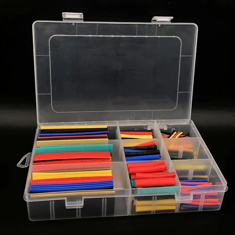 127-750pcs Heat-shrink Tubing Thermoresistant Tube Heat Shrink Wrapping Kit Electrical Connection Wire Cable Insulation Sleeving - HASHTAG