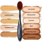 1/2/5 PCS Large Foundation Brush Toothbrush Shape Makeup Make Up Tools Get Fast Even Application of Creams and Powders Cosmnetic - HASHTAG