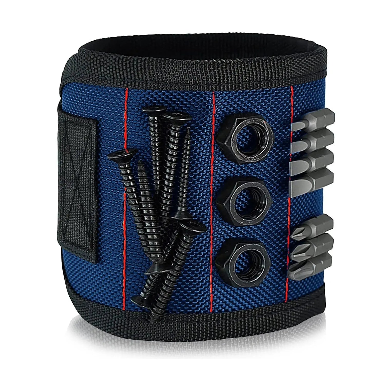 Magnetic wristband comes with 10 strong magnets wrist power repair tool accessories for screws nails bolts drills fasteners DIY HASHTAG