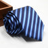 Classic Stripe Necktie Men Business Formal Wedding Tie 8Cm Blue Black Pink Red Neck Ties Fashion Shirt Dress Accessories