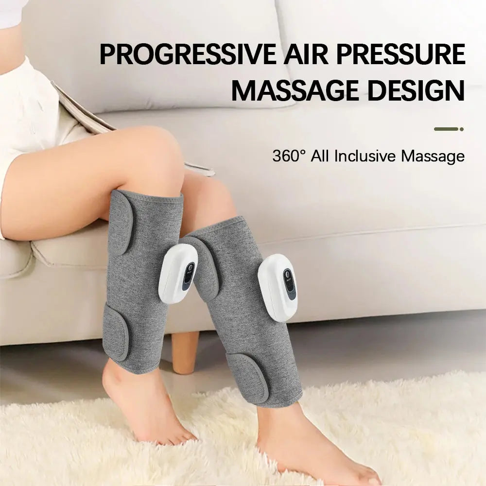 Eletric 360° Air Pressure Calf Massager Portable Leg Massage Airbag Compresstion Relax Foot Calf Muscle Blood Circulation - HASHTAG
