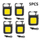 Super Bright MINI COB Keychain Flashlight Charging Lamp Camping Lights with Magnet 3 Lighting Modes for Camping Home