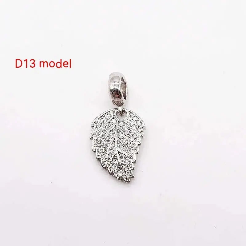 14K Gold Copper Plating Large Hole Spacer Bead Pendant Charms Liebe - Making Life Easier