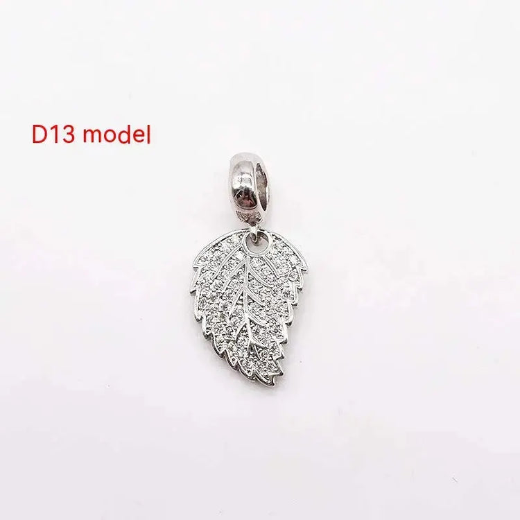 14K Gold Copper Plating Large Hole Spacer Bead Pendant Charms Liebe - Making Life Easier