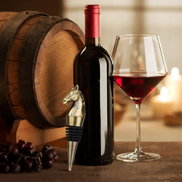 Luxury Horse Head Wine Bottle Stopper Animal-shaped Wine Stopper For Preserving Red Wine, A Kitchen Storage Gift, A Birthday Gift For Universal Wine Preservation Supplies. AliExpress