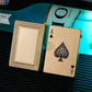 Metal poker card inflatable lighter windproof jet flame butane cool portable lighter cigarette accessories men&