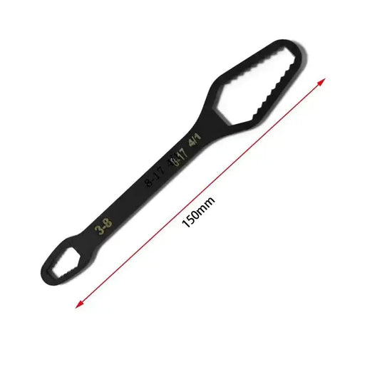 Universal Adjustable Torx Wrench 3-17mm Double-Headed Self-Tightening Glasses Wrench Board for Factory Hand Tools Spanner