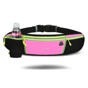 Luan Miao Sports Waist Pack - Black & White, Waterproof Polyester, Adjustable Strap, Multi-Pocket Design for Running, Hiking, and Fitness, Outdoor Gear | Adjustable Waist Pack | Durable Zipper Closure, Running Gear HASHTAG