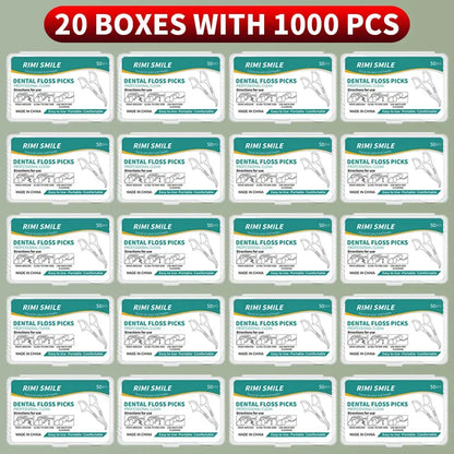 1/2/5/10 Box Portable Disposable Dental Floss Plastic Toothpick High-tension Dental Floss Stick Dental Floss Box ﻿Oral Care - HASHTAG