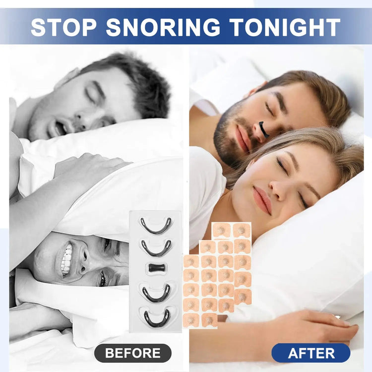 15/30days Magnetic Nasal Breathing Dilators Starter Kit for Nose Improve Sleep Quality Snoring Anti Snoring Sleep Mouth Tape - HASHTAG
