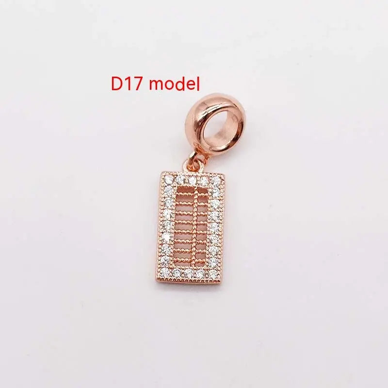 14K Gold Copper Plating Large Hole Spacer Bead Pendant Charms Liebe - Making Life Easier