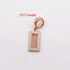 14K Gold Copper Plating Large Hole Spacer Bead Pendant Charms Liebe - Making Life Easier