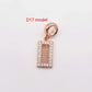 14K Gold Copper Plating Large Hole Spacer Bead Pendant Charms Liebe - Making Life Easier
