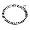 Vnox Mens Simple 3-11mm Stainless Steel Curb Cuban Link Chain Bracelets for Women Unisex Wrist Jewelry Gifts HASHTAG